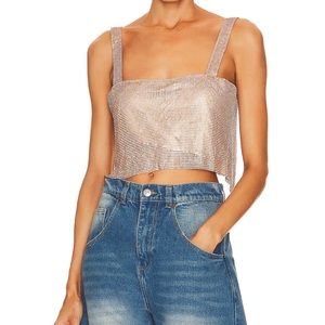 SNDYS Audrina Top in Gold